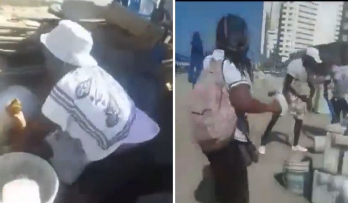 Pelea en las playas de Cartagena