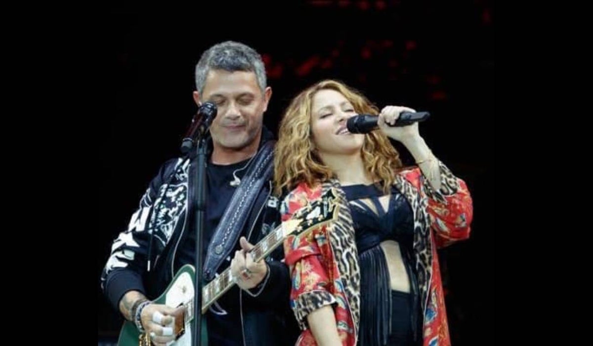 Shakira y Alejandro Sanz