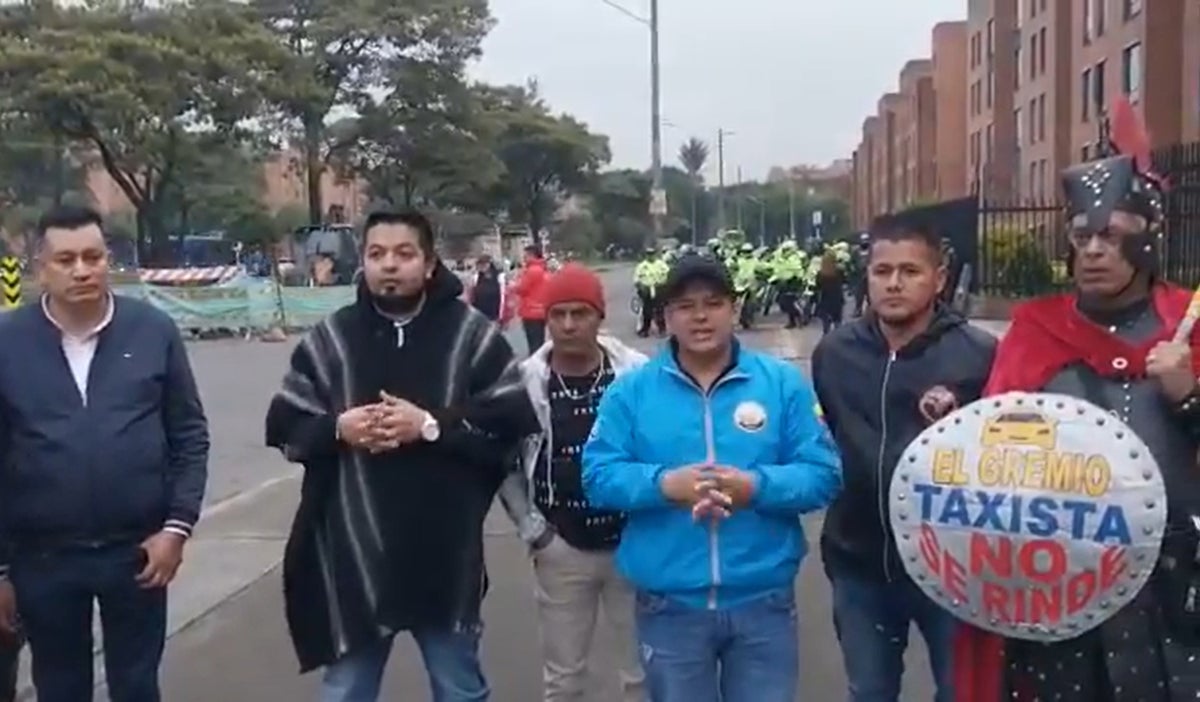 Taxistas en Bogotá