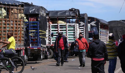 Transportadores en Corabastos