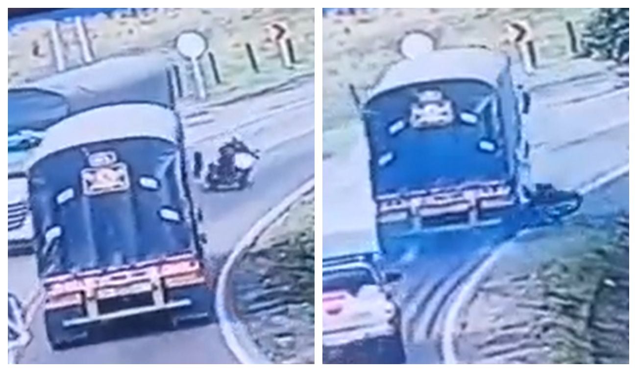 Video: Hombre casi muere al querer adelantar una curva en Cundinamarca