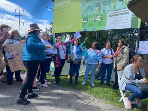 Madres comunitarias protestan