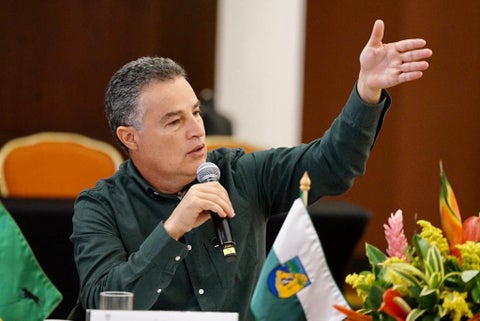 Gobernador de Antioquia, Aníbal Gaviria.