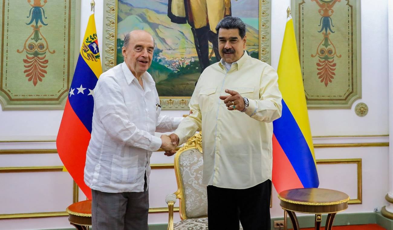 Álvaro Leyva y Nicolás Maduro