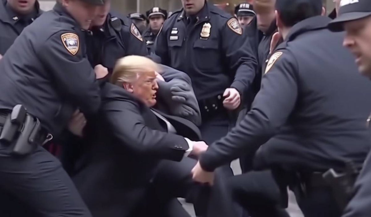 Arresto de Donald Trump en Inteligencia Artificial