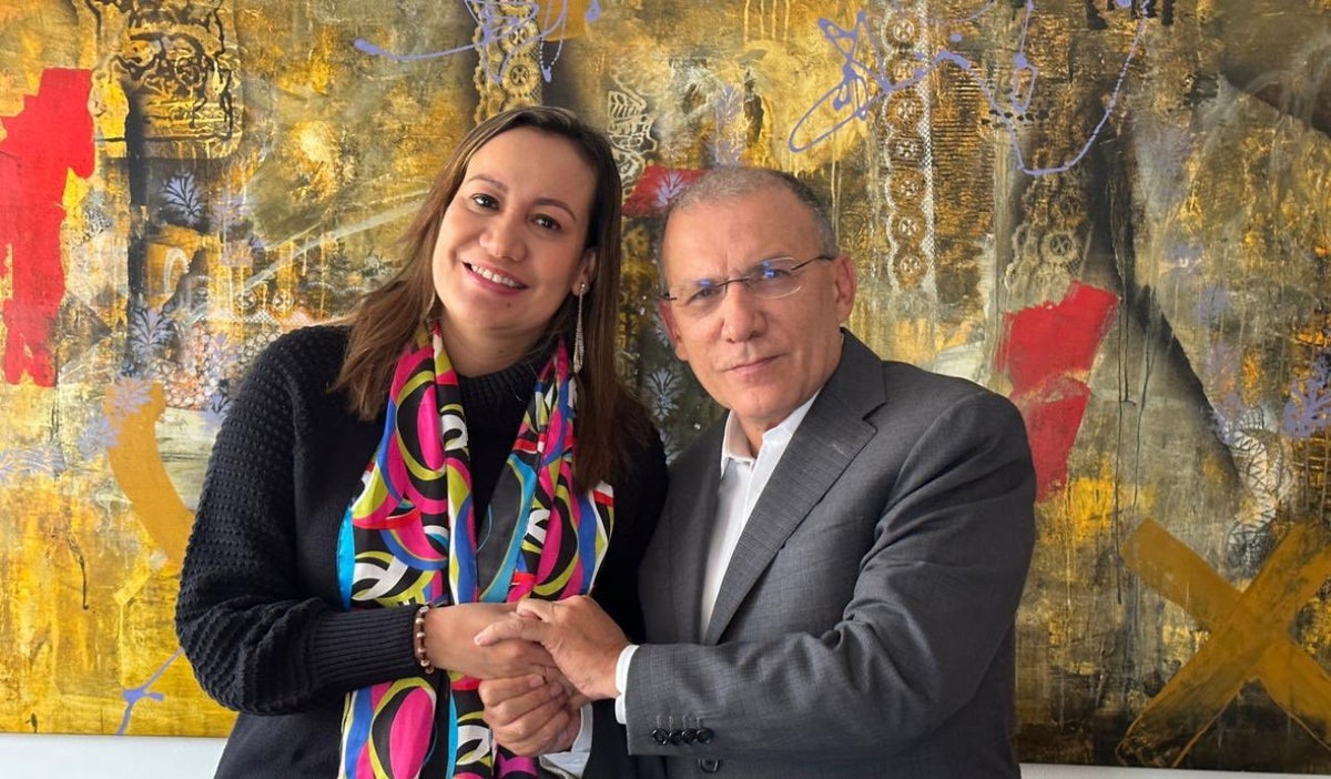 Carolina Corcho y Roy Barreras