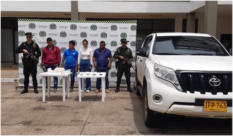 Carro UNP en Caquetá