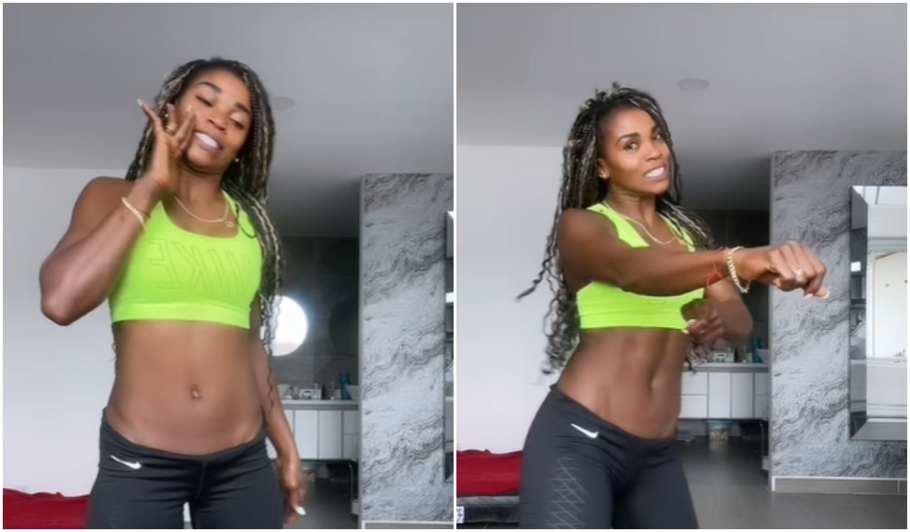 Caterine Ibarguen bailando