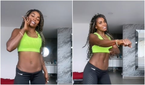 Caterine Ibarguen bailando