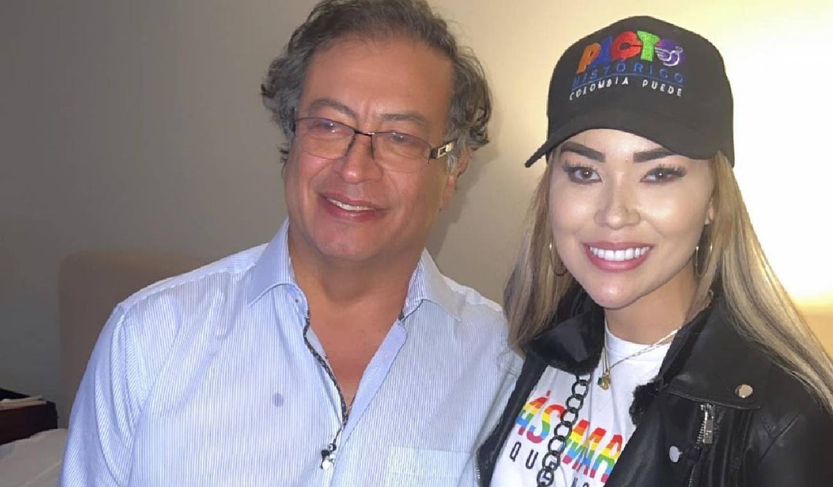 Day Vásquez y Gustavo Petro