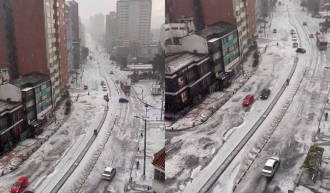 Granizada en Bogotá
