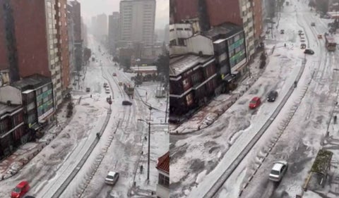 Granizada en Bogotá