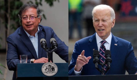 Gustavo Petro y Joe Biden
