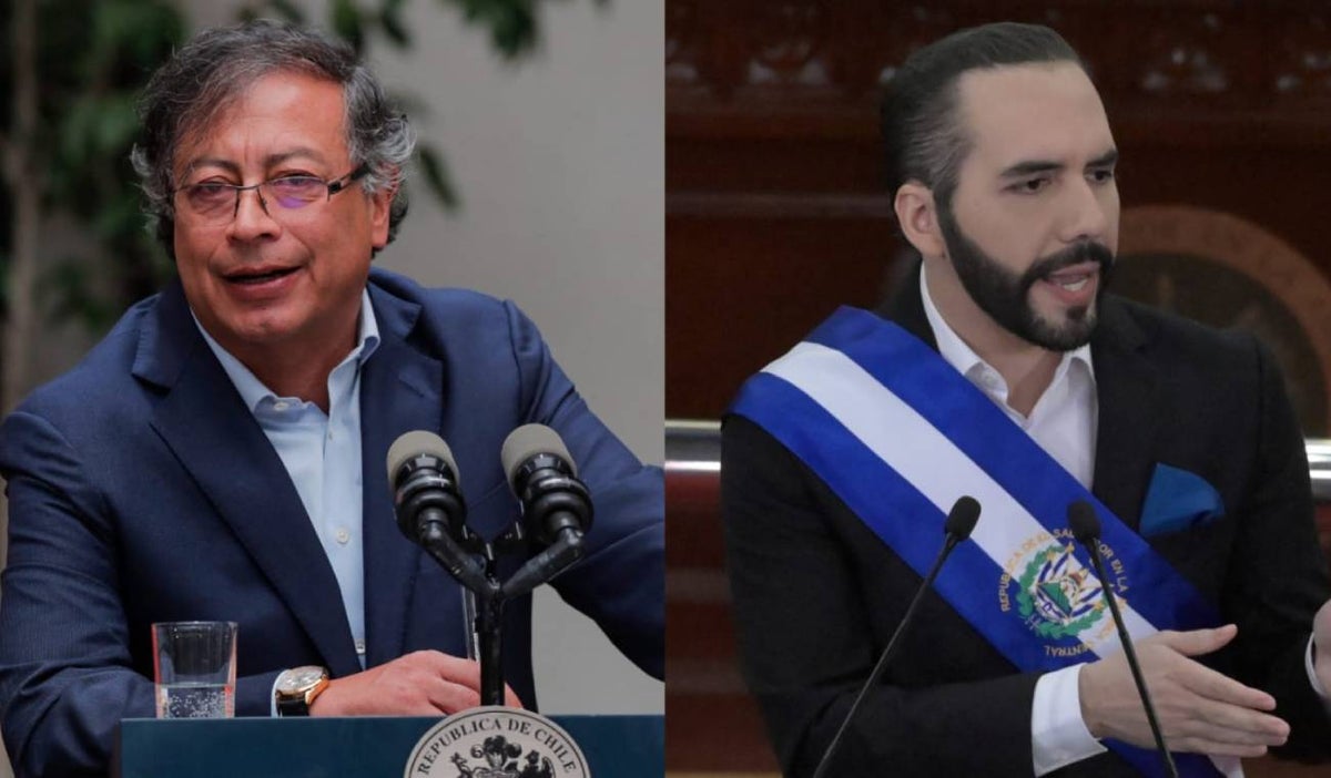 Gustavo Petro y Nayib Bukele