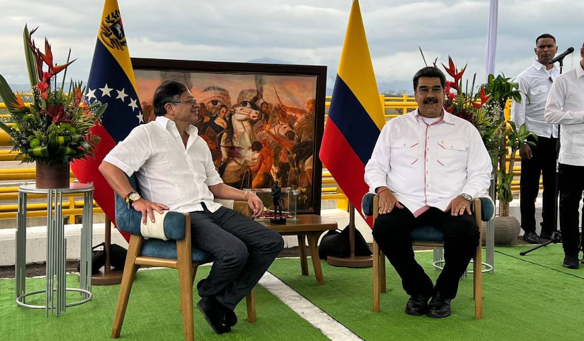 Gustavo Petro y Nicolás Maduro