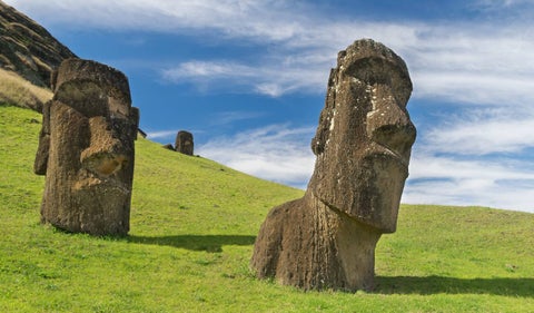 Estatuas Moai en la Isla de Pascua