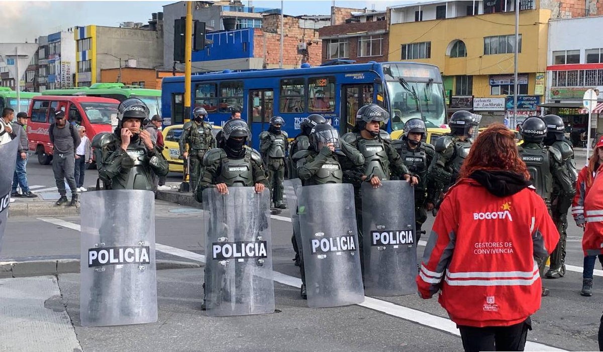 Manifestaciones en Av Caracas