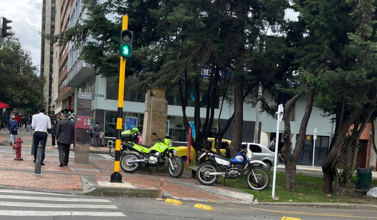 Moto de Policía en Bogotá