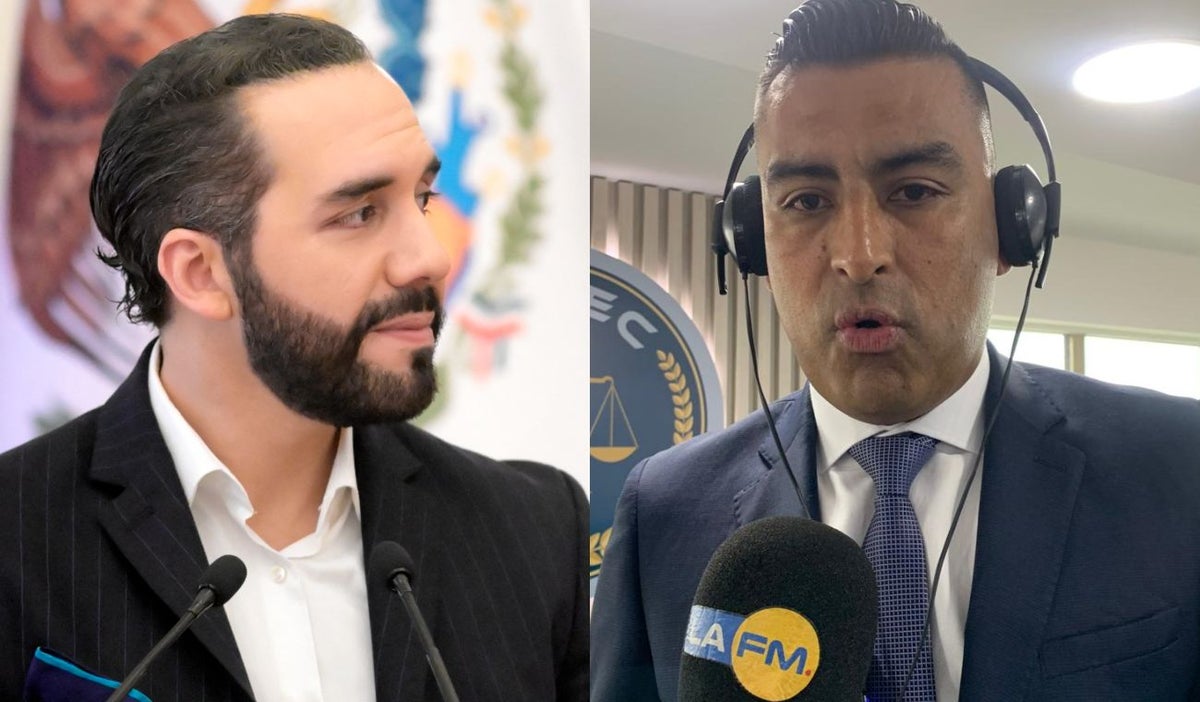 Nayib Bukele y director del Inpec