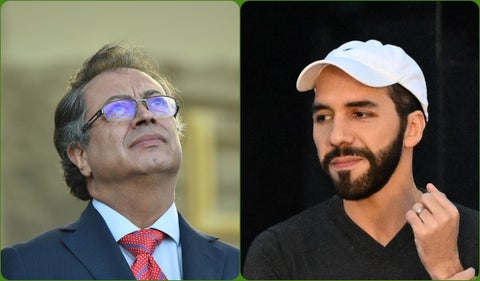 Gustavo Petro y Nayib Bukele