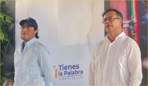 Nicolás Petro y Gustavo Petro