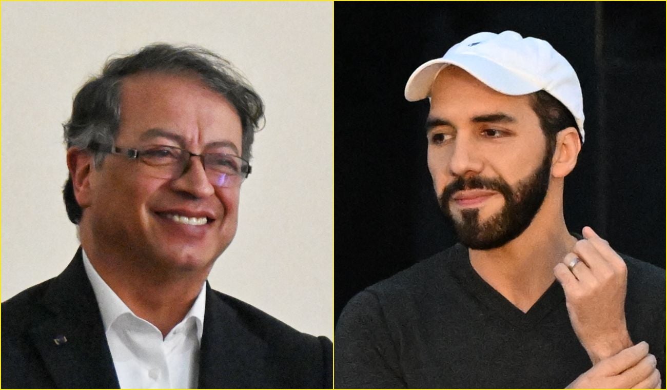 Presidentes de Colombia y El Salvador, Gustavo Petro y Nayib Bukele