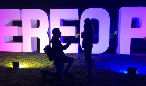 Propuesta de matrimonio en el Festival Estéreo Picnic