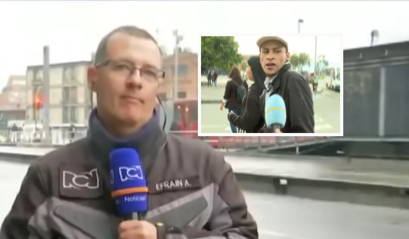 Puentes peatonales: cruzan por debajo e insultan a patrullero RCN