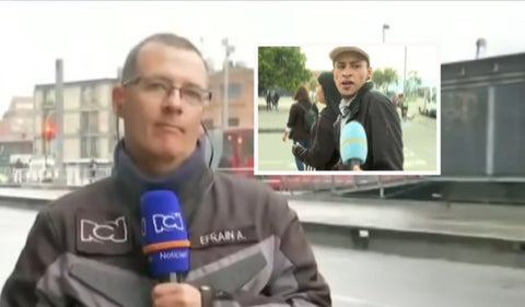 Puentes peatonales: cruzan por debajo e insultan a patrullero RCN
