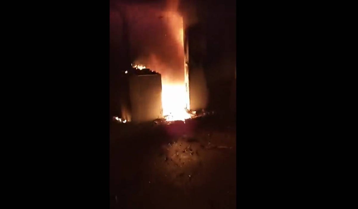 Quema de peaje en Tarazá