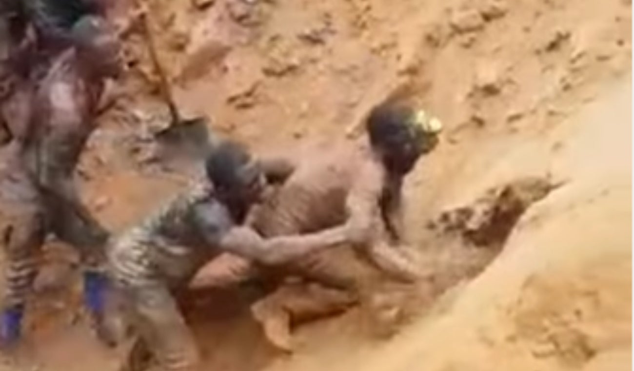 Rescate de 9 mineros en el Congo