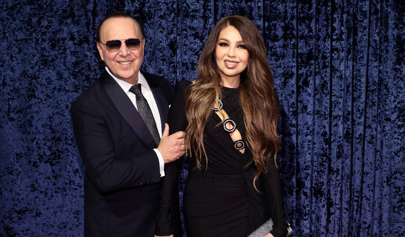 Thalia y Tommy Mottola