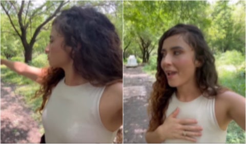 Tiktoker asustada en Armero