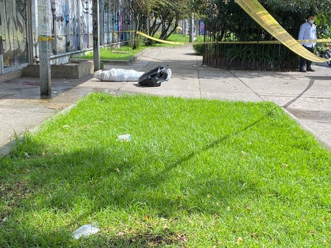 Cuerpo embolsado en el centro de Bogotá
