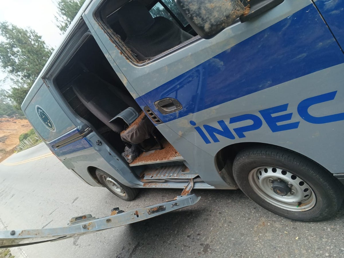 Atentado camioneta Inpec