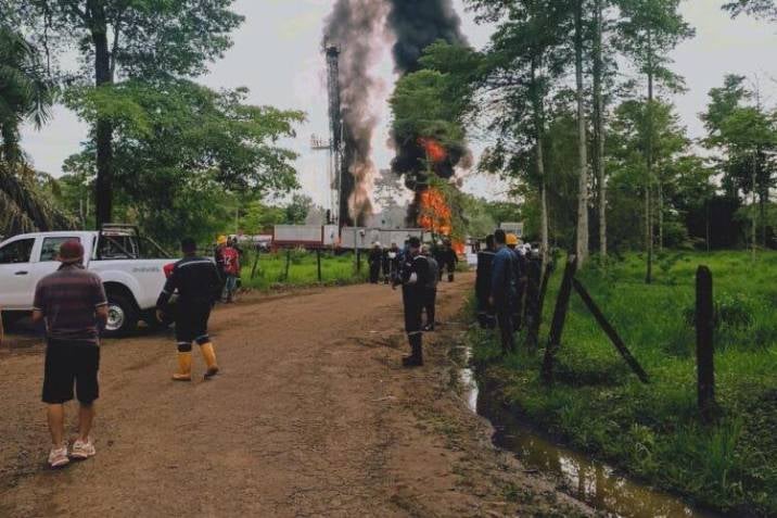 Explosión pozo petrolero Santander