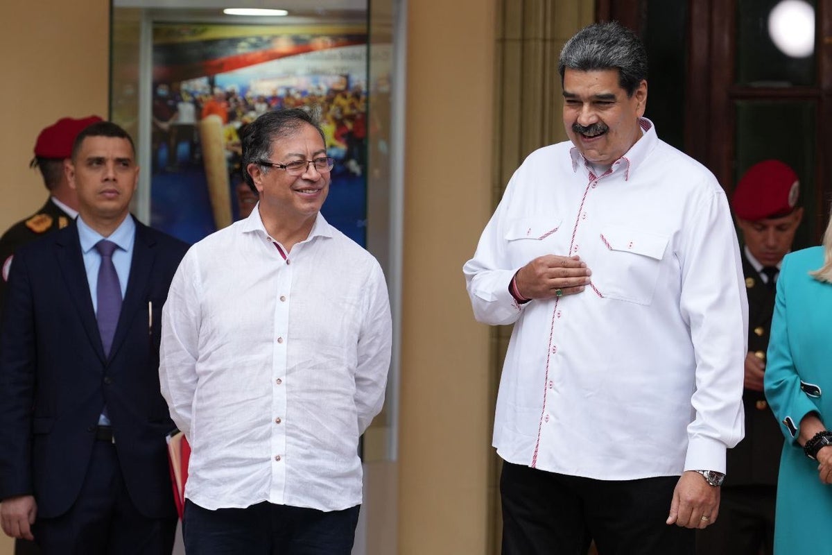 Presidente Gustavo Petro y Nicolás Maduro