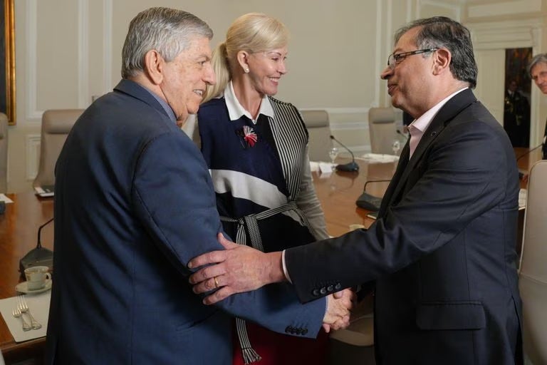 Gustavo Petro y César Gaviria