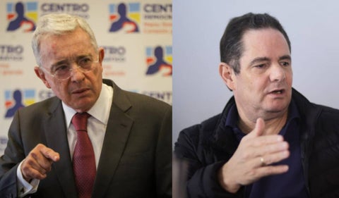 Álvaro Uribe y Germán Vargas Lleras