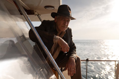 Harrison Ford interpreta a Indiana Jones en su nueva película.