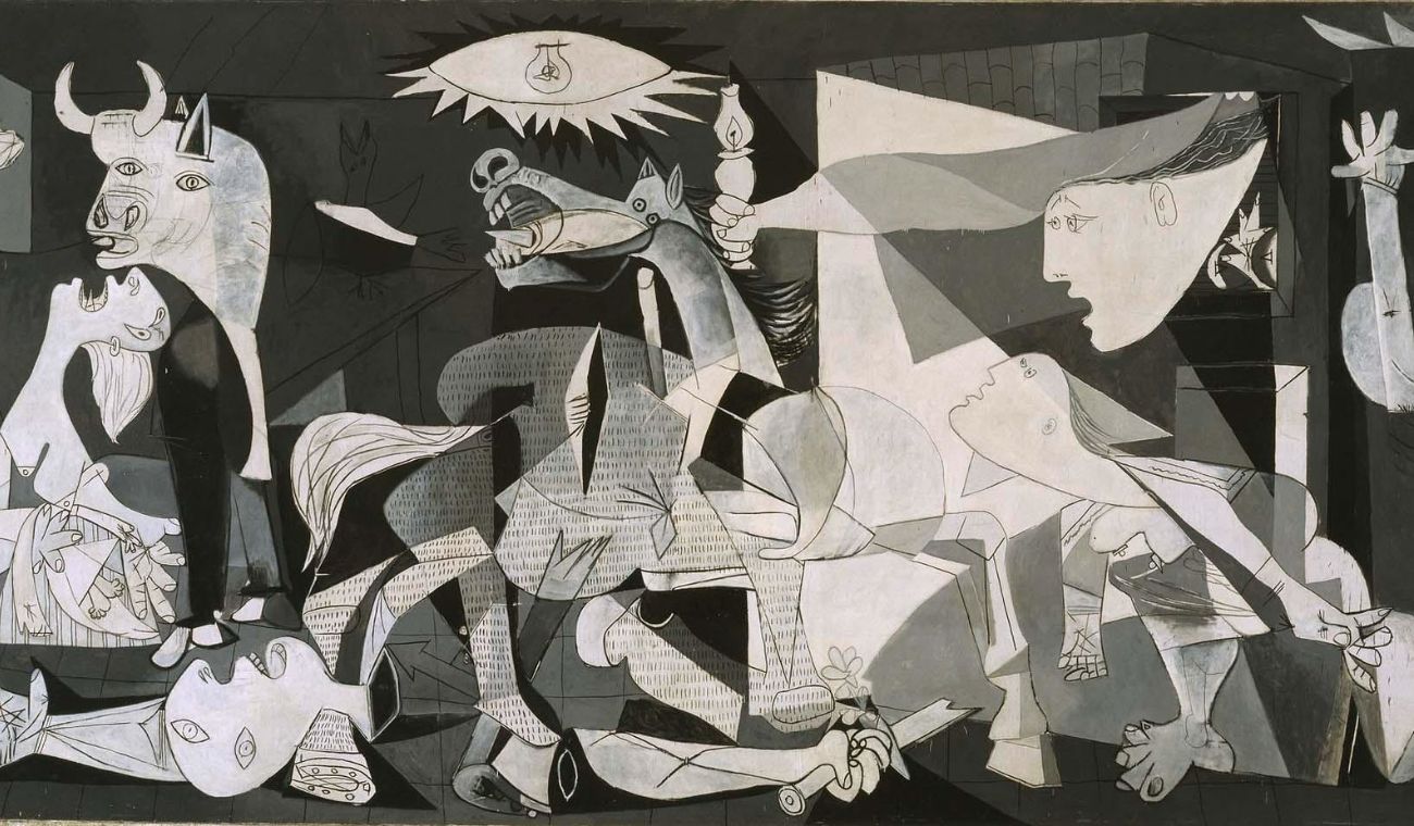 Pintura La Guernica de Pablo Picasso.
