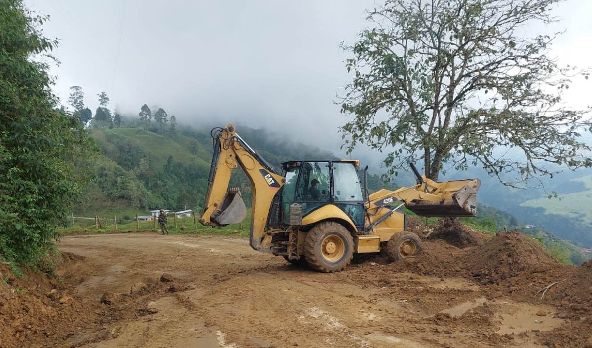 Vía Herveo - Delgaditas en Tolima.