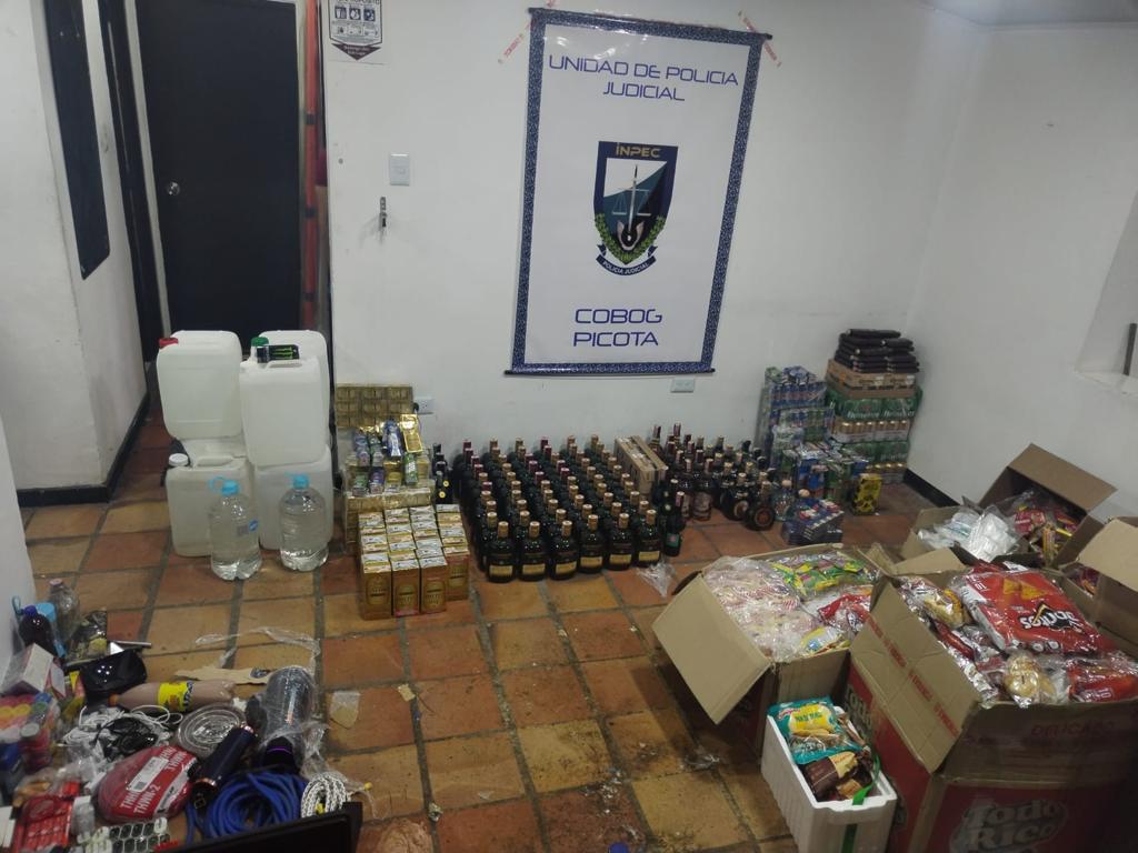 Incautación elementos prohibidos La Picota