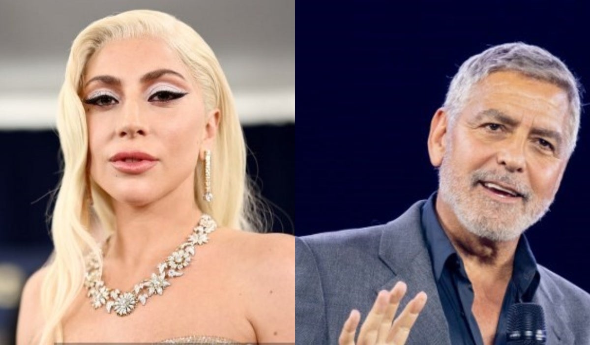 Lady Gaga y George Clooney
