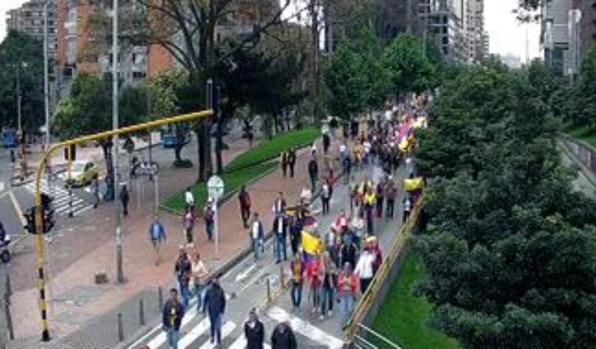 Marchas de la oposición en Bogotá