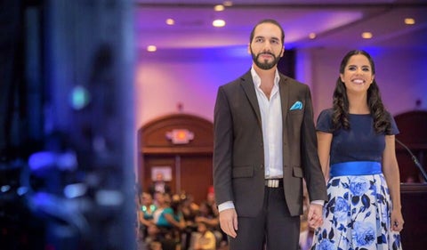 Nayib Bukele y Gabriela Rodríguez de Bukele
