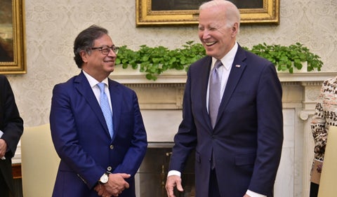 Petro y Biden se reúnen en la Casa Blanca