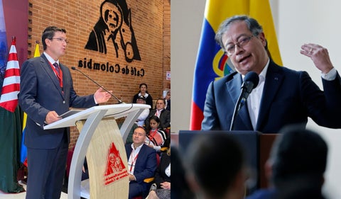 Gustavo Petro y Germán Bahamón