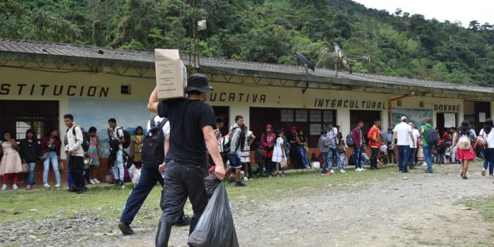 Se está preparando el retorno voluntario de varias familias indígenas Emberá de Risaralda y Chocó.