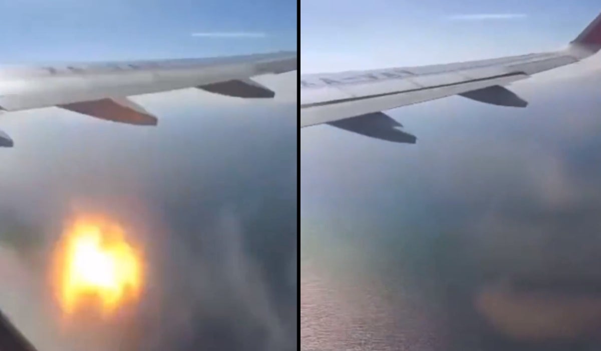 Video de explosión de avión